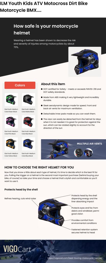 Infograph Best Touring Motorcycle Helmet
