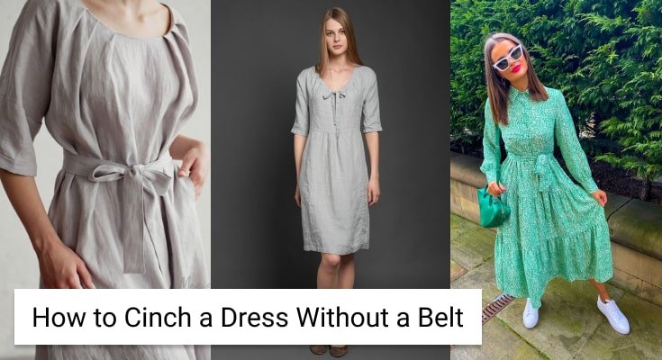 How to Cinch a Dress Without a Belt?￼
