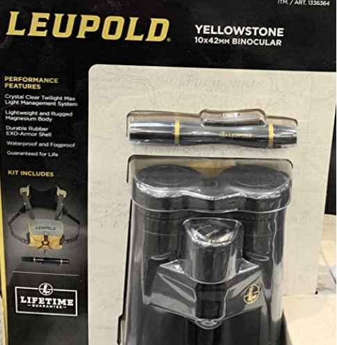 Leupold Yellowstone 10x42mm Binocular Black 11zon