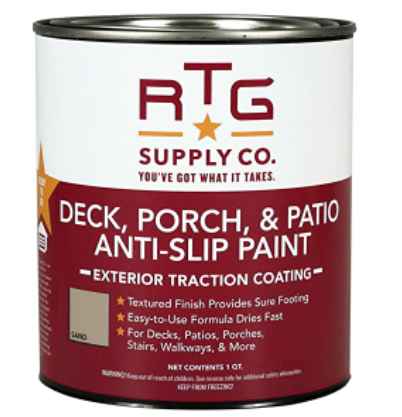 RTG Deck Porch Patio Anti Slip Paint by RTG Supply Co. 11zon