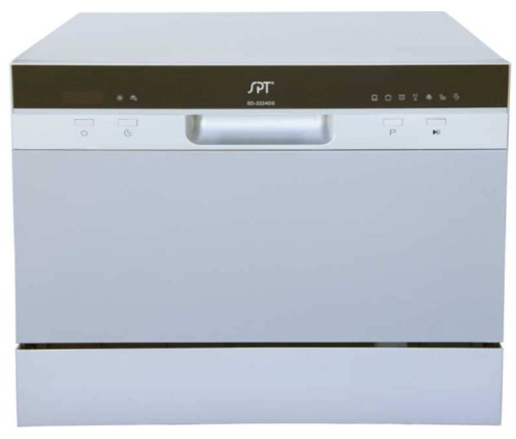 SPT SD 2224DS Compact Countertop portable Dishwasher