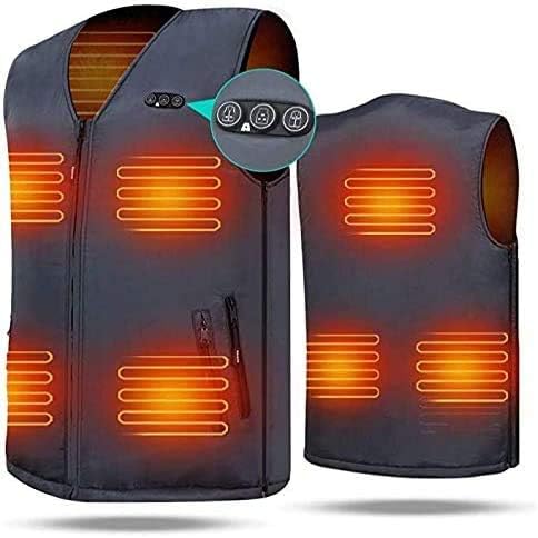 ARRIS Heated Vest Size Adjustable 7.4V Battery Electric Warm Vest for Hiking